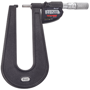 STARRETT W764.1AXFL Wireless Digital Sheet Metal Micrometer, Digital, 0 Inch to 1 in/0 mm to 25 mm Range | CU4PGE 783RA5