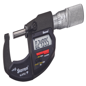 STARRETT W788.1XFL Wireless Digital Micrometer, Digital, 0 Inch to 1 in/0 mm to 25 mm Range | CU4PGC 783RC1