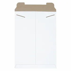 STAYFLATS RM6W Mailer Envelopes, 13 Inch Size x 18 in, 0.028 Inch Size Material Thick, White, Chipboard | CU4PLZ 56JJ59