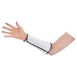 STEEL GRIP CN 820-9 L Cut-Resistant Sleeves, Ansi/Isea Cut Level 2, White, Sleeve, 1 Pr | CU4PQH 6AN33