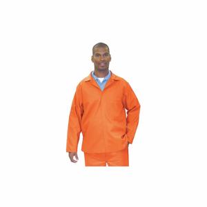 STEEL GRIP OWCP 9450-30 FR Jacket, Whipcord Indura, Orange, Snaps, 3XL, 30 Inch Length | CU4PPE 34VJ37