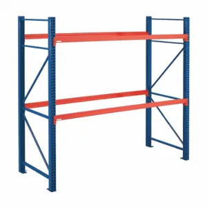 STEEL KING AP42096M550120S Pallet Rack Starter Unit, 126 Inch x 42 Inch x 8 ft, 12 ga Beams, 16 ga UprigHeights | CU4PUB 454T63