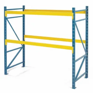 STEEL KING BCF3L361443L096S Pallet Rack Starter Kit, 96 Inch X 36 Inch X 144 Inch, 4900 Lb Load Capacity Per Level | CU4PXK 60TC99