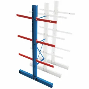 STEEL KING IBCDS192048A Cantilever Rack, 48 Inch x 10 Inch x 192 in, Steel, Blue | CU4PQN 60TC78