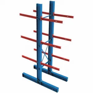 STEEL KING IBCDS192048S Cantilever Rack, 48 Inch x 10 Inch x 192 in, Steel, Blue, IBCDS192048S | CU4PQP 60TC79