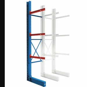 STEEL KING IBCSS144048A Cantilever Rack, Add-On Unit, 48 Inch x 8 Inch x 144 in, Straight Arm, 1 Usable Sides | CU4PQM 60TC72