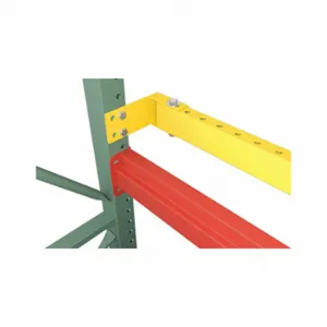 STEEL KING PLBM3.4096YW Pallet Rack Stop Beam, 0 Bays, 96 Inch x 96 Inch, Steel | CU4PXX 60TC86