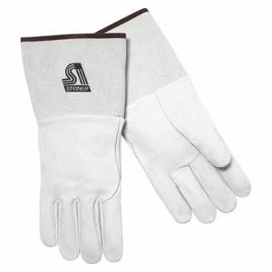 STEINER 0223-M TIG Welding Gloves, Long Cuff, M, PR1, Straight Thumb, Gauntlet Cuff, Premium Sheepsk Inch | CU4QZW 62XU74