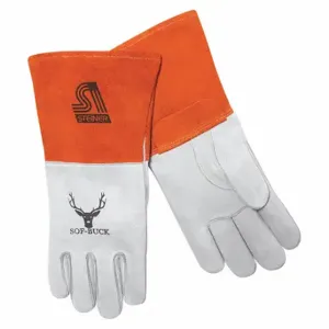 STEINER 02275-X MIG Welding Gloves, Long Cuff, Size XL, PR1, Straight Thumb, Gauntlet Cuff, Premium | CU4QVM 62XV08