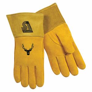 STEINER 02276-X MIG Welding Gloves, Long Cuff, Size XL, PR1, Straight Thumb, Gauntlet Cuff, Premium | CU4QVL 62XV11