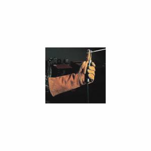 STEINER 2119Y-L Welding Gloves, Wing Thumb, Gauntlet Cuff, Std, Red Cowhide, Steiner Y Series 2119, 1 PR | CU4QWU 3TCC7