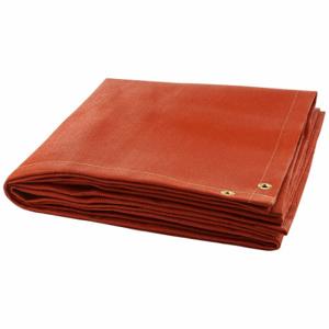 STEINER 379-6X6 Welding Blanket, Silicone-Coated Fiberglass, 6 ft Width, 6 ft Length, Red | CU4QQQ 797PF0