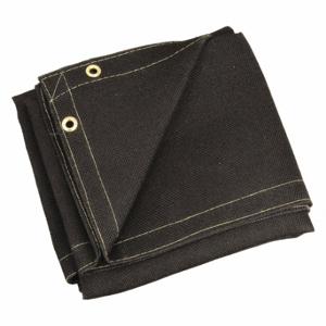 STEINER 397-10X10 Welding Blanket, Vermiculite-Coated Fiberglass, 10 ft Width, 10 ft Length, Black | CU4QRH 29PF59
