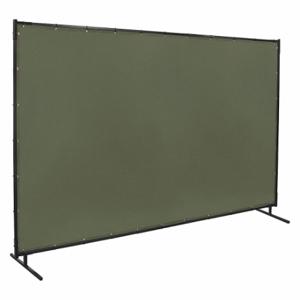 STEINER 501-6X10 Welding Screen, Cotton Duck, 6 ft Height, 10 ft Width, Olive Green, 3/4 Inch Size Frame | CU4QXB 29PF43