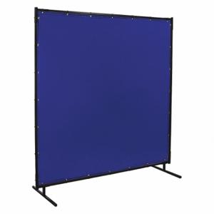 STEINER 525-6X6 Schweißschirm, Vinyl, 6 Fuß Höhe, 6 Fuß Breite, Blau, 3/4 Zoll großer Rahmen, Blau | CU4QXY 54TA82