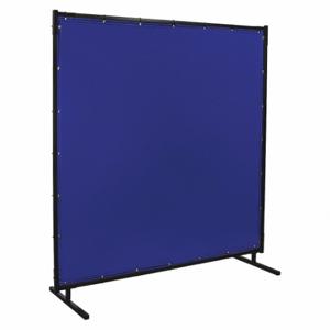 STEINER 525HD-6X8 Welding Screen, Vinyl, 6 ft Height, 8 ft Width, Blue, 1 Inch Size Frame, Blue | CU4QYG 54TA84