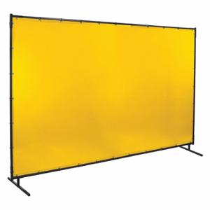 STEINER 534-6X10 Schweißschirm, Vinyl, 6 Fuß Höhe, 10 Fuß Breite, Gelb, 1 Zoll großer Rahmen, Gelb | CU4QXW 29PF40