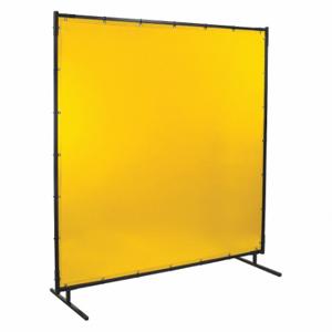 STEINER 534-4X6 Schweißschirm, Vinyl, 4 Fuß Höhe, 6 Fuß Breite, Gelb, 3/4 Zoll großer Rahmen, Gelb | CU4QXN 5UZ23