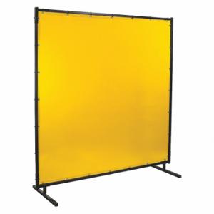 STEINER 534HD-4X6 Schweißschirm, Vinyl, 4 Fuß Höhe, 6 Fuß Breite, Gelb, 1 Zoll großer Rahmen, Gelb | CU4QXM 5KNL4
