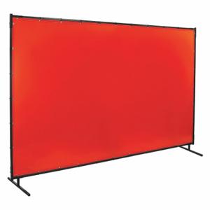 STEINER 538-6X10 Schweißschirm, Vinyl, 6 Fuß Höhe, 10 Fuß Breite, Orange, 3/4 Zoll großer Rahmen, Orange | CU4QXV 29PF41