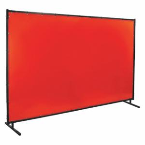 STEINER 538HD-6X10 Schweißschirm, Vinyl, 6 Fuß Höhe, 10 Fuß Breite, Orange, 1 Zoll großer Rahmen, Orange | CU4QXU 29PF45