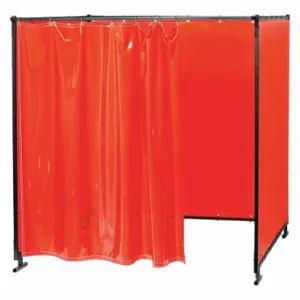 STEINER 538WC-338-6X6 Welding Booth, 6 ft Width, 6 ft Height, Orange, Vinyl | CU4QAB 55KE88