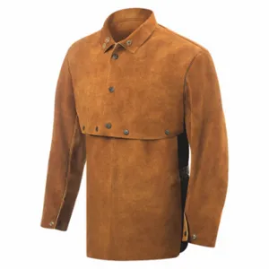 STEINER 9213-2X Cowhide Welding, Cape Sleeves, 19 Inch Bib, 2Xl, 2Xl, Brown | CU4QAF 62XT72