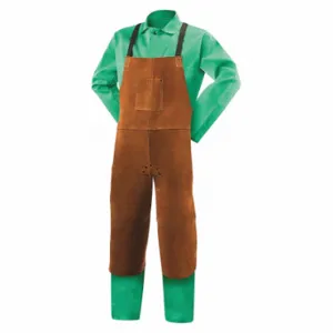 STEINER 92171 Cowhide Welding, Split Leg Bib Apron, 42 Inch, Split Leg Apron, 42 Inch Lg, Brown | CU4QAA 62XT55