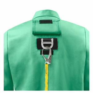 Steiner Industries 1030DR-S FR Welding Jackets, Mens, Cotton, Green, Snap, 2 Total Pockets, S | CU4QEJ 793P31