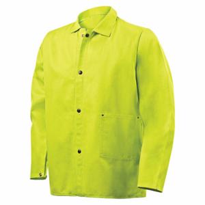 Steiner Industries 1070-5X FR Welding Jackets, Mens, Cotton, Green, Snap, 2 Total Pockets, 5XL | CU4QFT 793P52