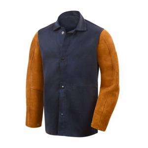 Steiner Industries 1260-X Hybrid Welding Jacket, Mens, Cotton, Blue, Snap, 3 Total Pockets, XL | CU4QEV 793P72