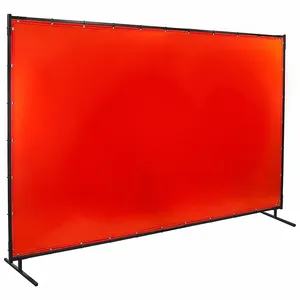 STEINER 548-6X10 Welding Screens, Vinyl, 6 ft Height, 10 ft Width, Orange, 3/4 Inch Size Frame, Orange | CU4RAR 797PG2