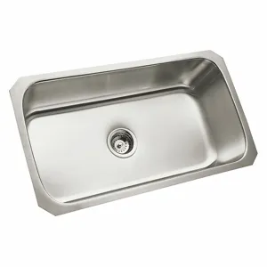 STERLING ROPE 11600-NA Single Bowl Kitchen Sink, Sterling, 29 1/2 Inch Length, 15 3/4 Inch Width | CU4RVW 493J41