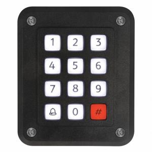 STORM INTERFACE DX2KW20 Illuminated Access Control Keypad, Keypad, Polymer, 4 21/32 Inch Height | CV4MMQ 44ZA16