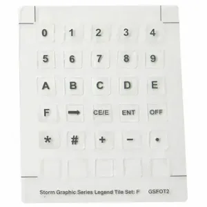 STORM INTERFACE GFX/GFXI KEYTOP TILES F Legend Tile Set F | CU4TBD 33UA46