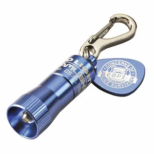 STREAMLIGHT 73002 Keychain Flashlight, LED, 10 lm Max Brightness, 8 hr Run Time at Max Brightness, Blue | CU4TCJ 11U141