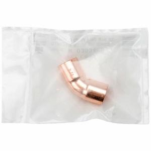 MUELLER STREAMLINE W 03050CB Copper Pressure Fittings Clean And Bagged, Wrot Copper, Cup X Cup | CU4TGN 788GY7