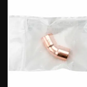 MUELLER STREAMLINE W 03059CB Copper Pressure Fittings Clean And Bagged, Wrot Copper, Cup X Cup | CU4TGG 788H02