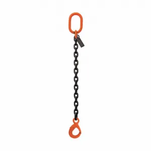 STREN-FLEX SF0910G10SOL Chain Sling, 10 Ft Sling Length, 4300 Lb Sling Capacity At 90 Deg, 9/32 Inch Chain Size | CU4TNT 48FZ38