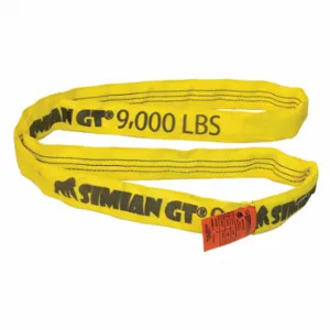 STREN-FLEX SFERSST3-06 Simian Gt Round Sling, 6 ft Sling Length, 9000 Lb Vertical Hitch Capacity, Yellow Color | CU4TYL 48GA63