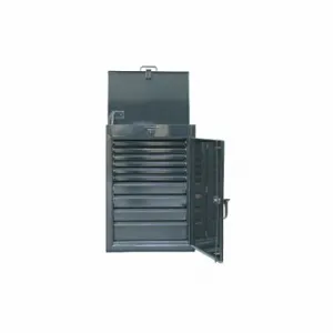 STRONG HOLD 2.43-4LT-200-10DB Storage Cabinet, 28 Inch x 20 Inch x 40 Inch, 10 Drawers, Swing, Padlock Hasp, Frame | CU4UFP 40V623