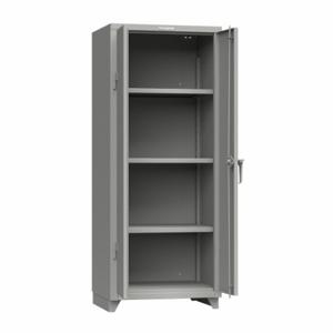 STRONG HOLD 2.66-243-L Storage Cabinet, 30 Inch x 24 Inch x 75 Inch, Swing Handle & Padlock Hasp | CU4UFT 61KG25