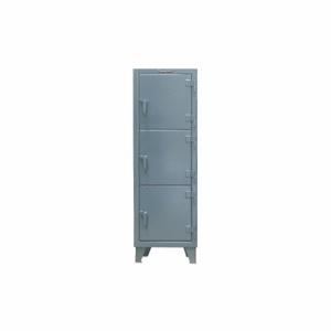 STRONG HOLD 25-18-3TMT Box Locker, 22 Inch x 18 Inch x 68 in, 3 Tiers, 1 Units Wide, 3 Lockers, 18 Inch x 18 in | CU4UDK 40V774