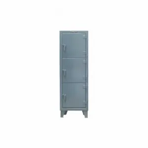 STRONG HOLD 25-18-3TMT Box Locker, 22 Inch x 18 Inch x 68 in, 3 Tiers, 1 Units Wide, 3 Lockers, 18 Inch x 18 in | CU4UDK 40V774