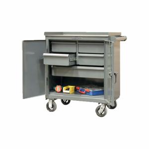 STRONG HOLD 3-TC-240-4/5-1DB Rolling Tool Cabinet, Gloss Gray, 36 Inch Width X 24 Inch Depth X 44 Inch Height, Gray | CU4UKW 40V865