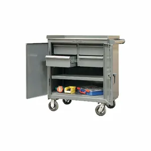 STRONG HOLD 3-TC-241-4/5DB Rolling Tool Cabinet, Gloss Gray, 36 Inch Width X 24 Inch Depth X 44 Inch Height, Gray | CU4ULA 40V864