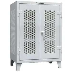 STRONG HOLD 33-VBS-242 Storage Cabinet, 36 Inch x 24 Inch x 36 Inch, 2 Adj Shelves, Swing Handle & Padlock Hasp | CU4UFX 40V662