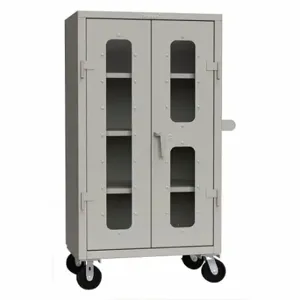 STRONG HOLD 35-LD-243-L-CL-CA Storage Cabinet, 36 Inch x 24 Inch x 68 Inch, Swing Handle & Keyed, Shelves, Keyed | CU4UGB 56MX55