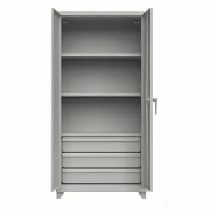 STRONG HOLD 36-243-3DB-L Storage Cabinet, 36 Inch x 24 Inch x 75 Inch, Swing Handle & Padlock Hasp | CU4UGG 276ZK0