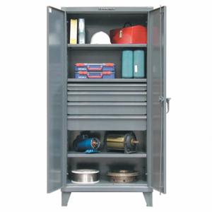 STRONG HOLD 36-243-4DB Storage Cabinet, 36 Inch x 24 Inch x 78 Inch, Swing Handle & Padlock Hasp | CU4UKN 40V605